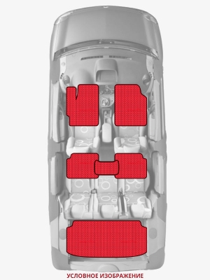 ЭВА коврики «Queen Lux» комплект для Lexus RX (2G)